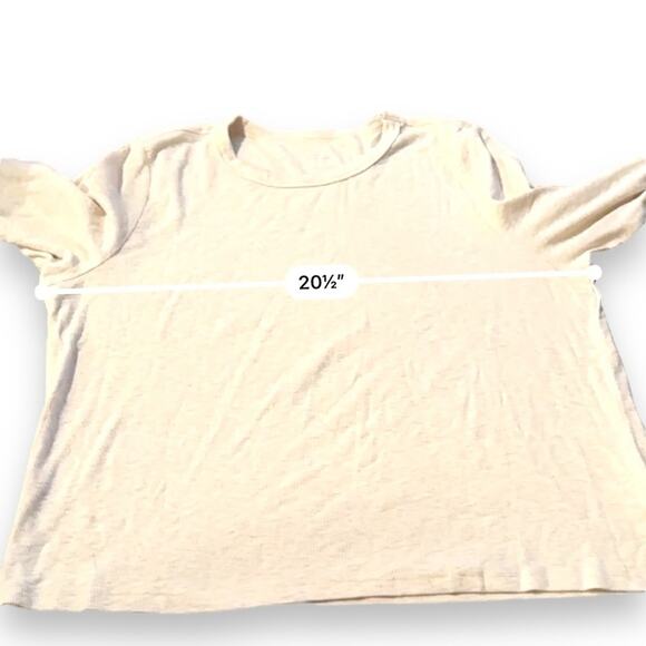 Aerie Cream Long Sleeve Ribbed Knit Crewneck Pullover Top Sz XXL NEW - Picture 8 of 10